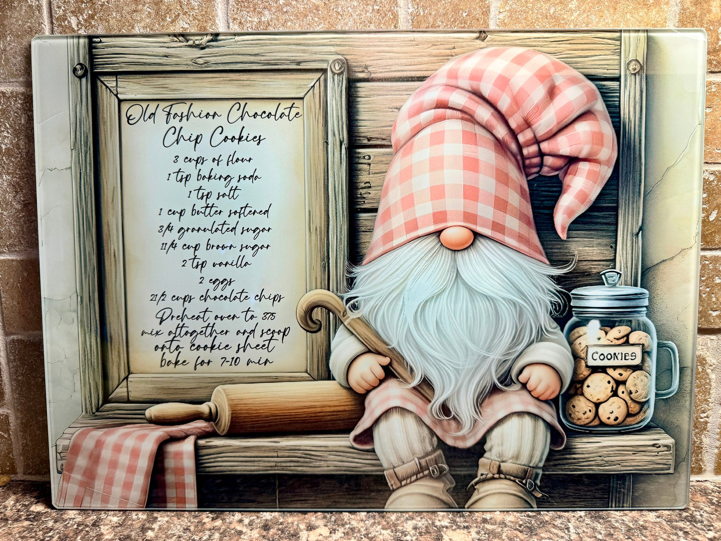 COOKIE GNOME CUTTING board sublimation sublimation high resolution 1 file add your own text