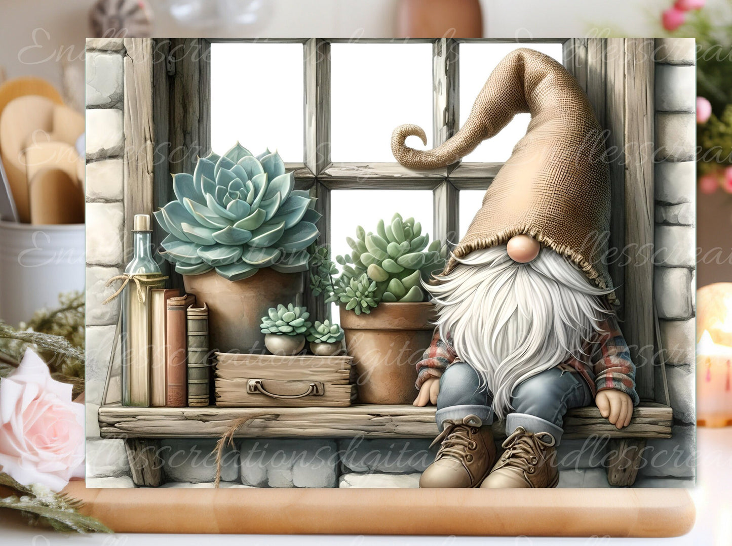 RUSTIC GNOME CUTTING RECTANGLE