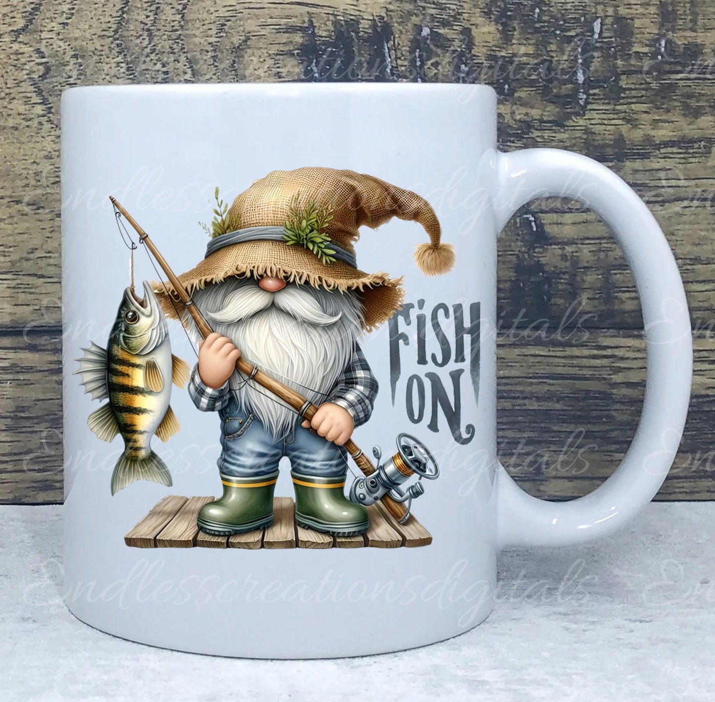 FISHING GNOMES SUBLIMATION gnome package of 5 high definition 300png