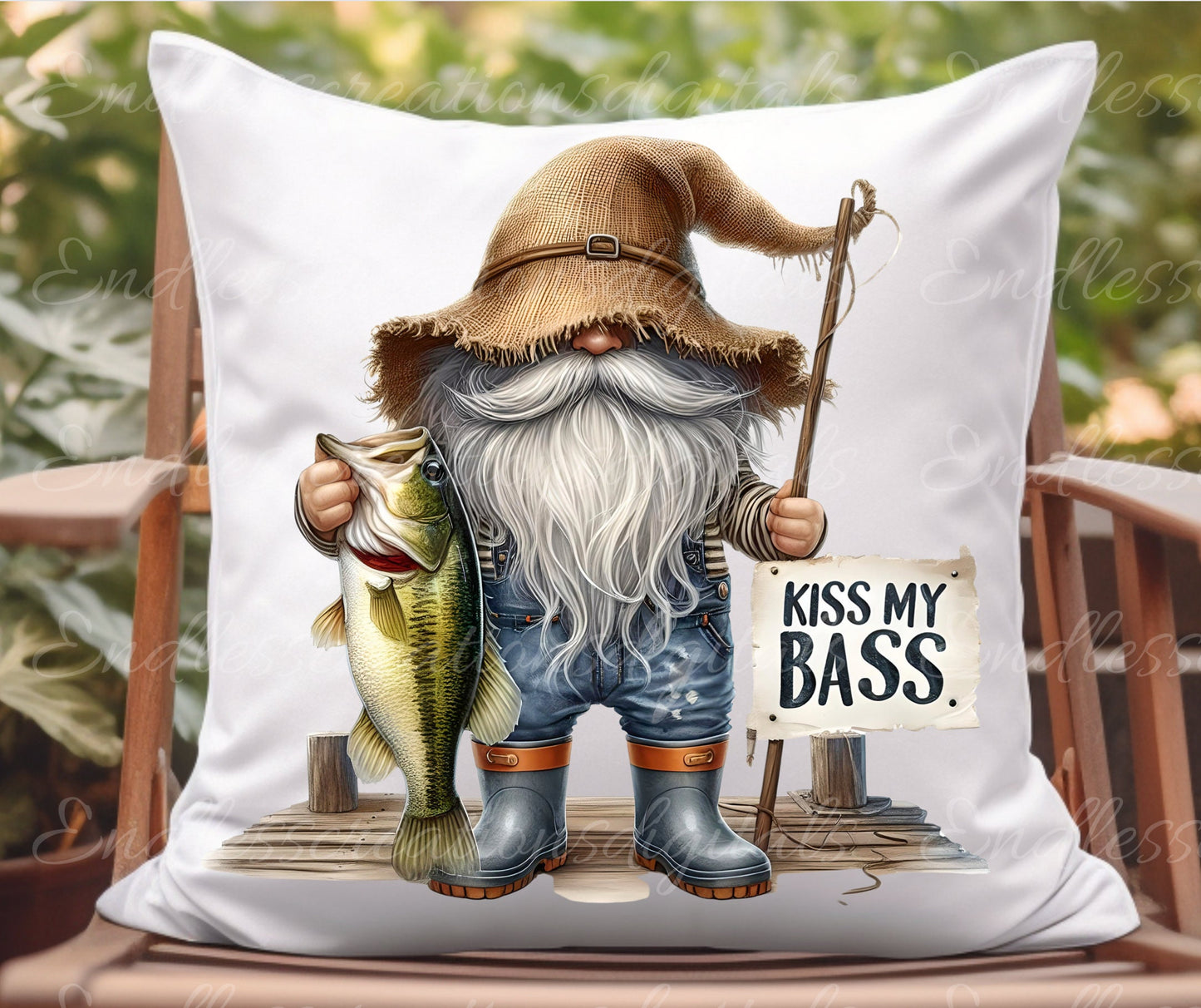 FISHING GNOMES SUBLIMATION gnome package of 5 high definition 300png