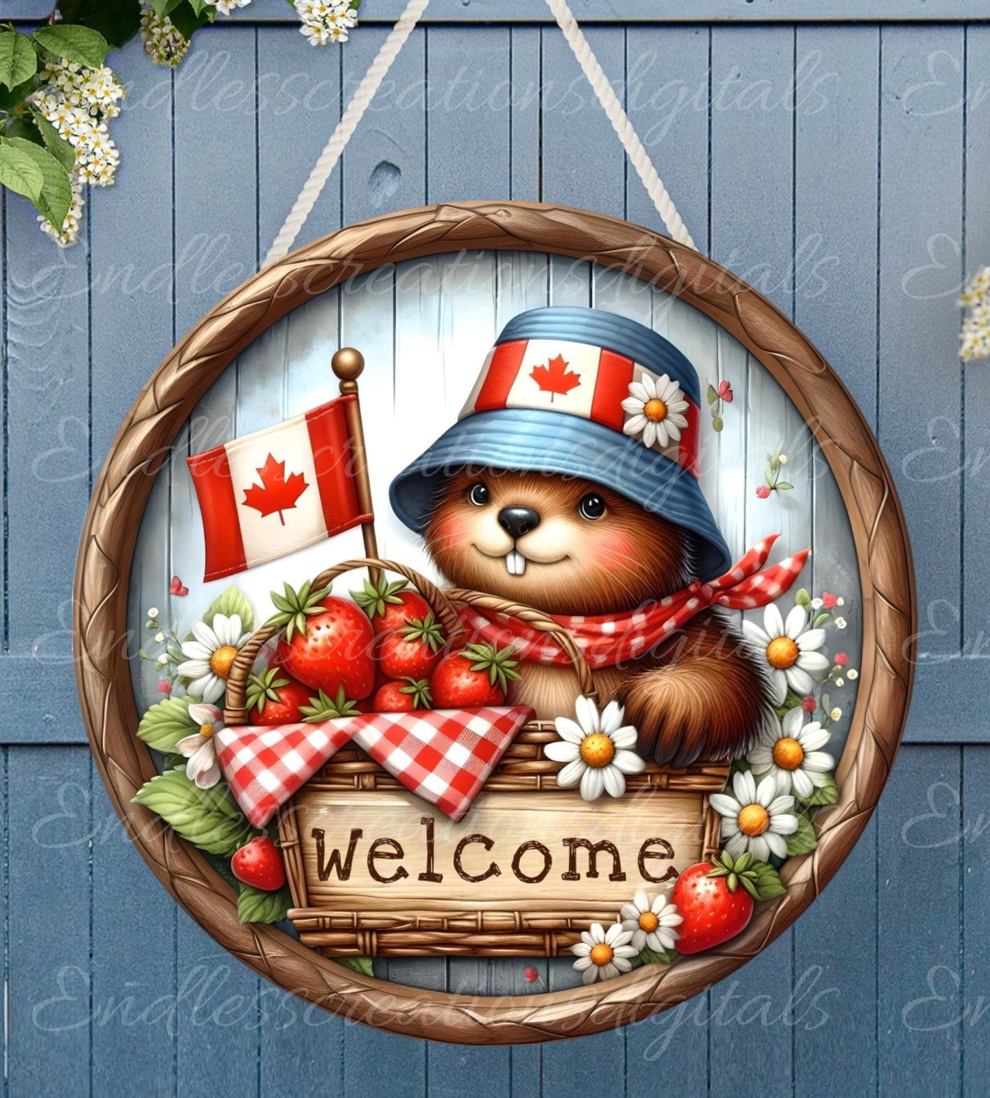 CANADA DAY DOOR hanger, wreath sign, square cutting board png, for sublimation high resolution