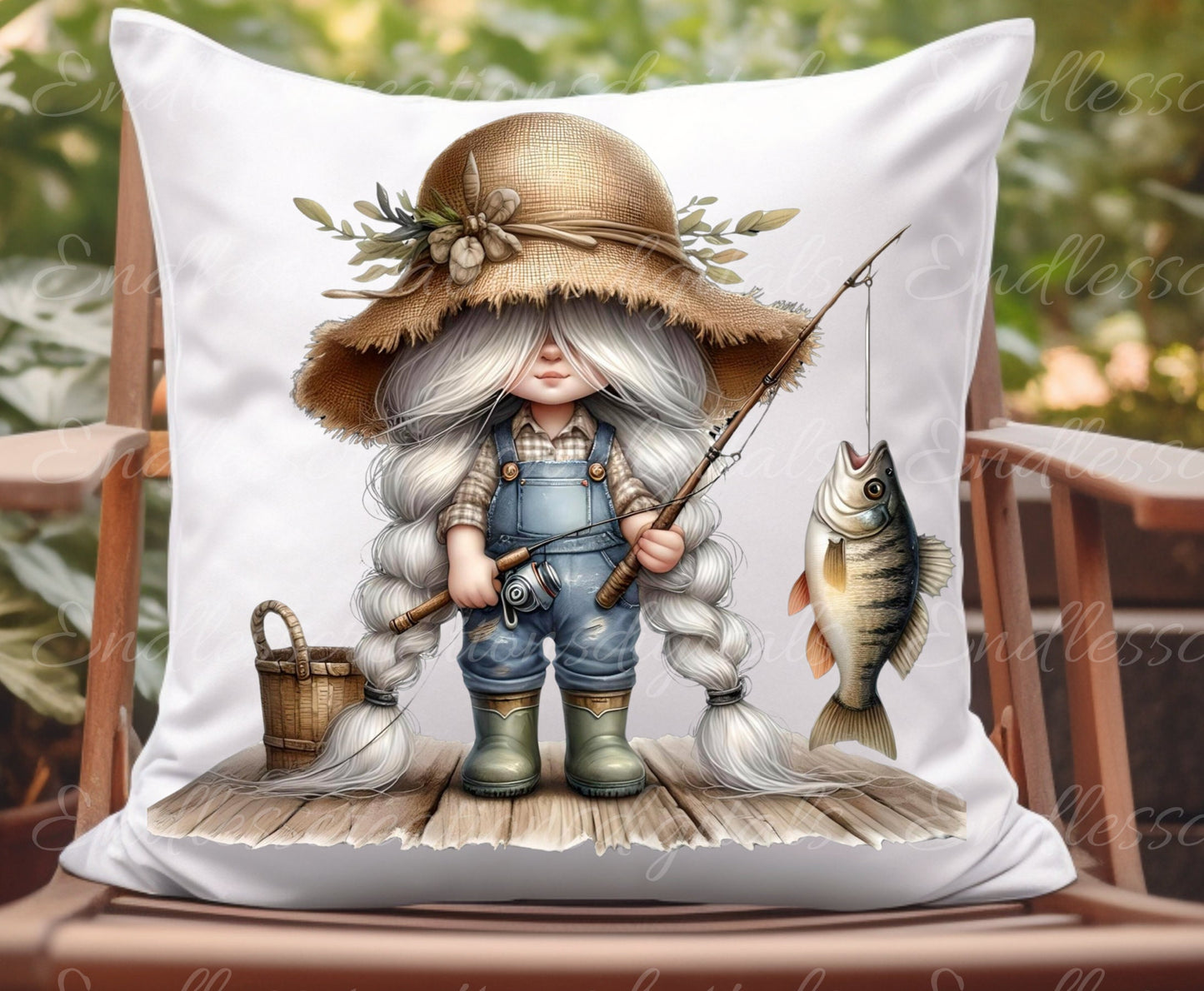 FISHING GNOMES SUBLIMATION gnome package of 5 high definition 300png