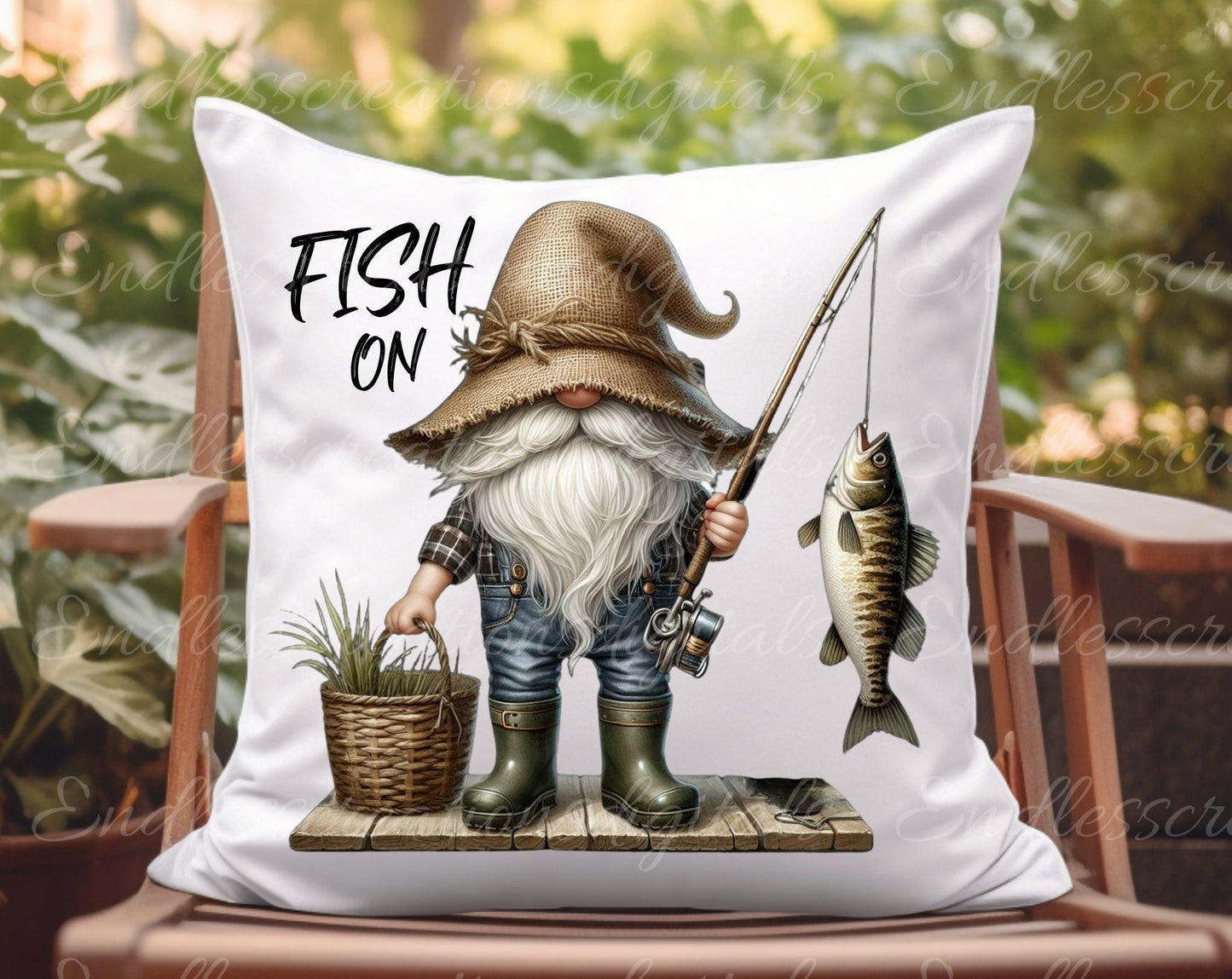 FISHING GNOMES SUBLIMATION gnome package of 5 high definition 300png