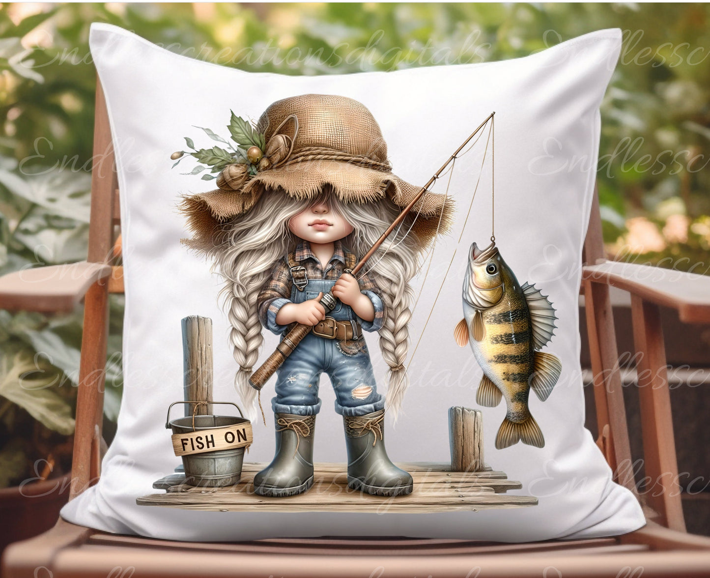 FISHING GNOMES SUBLIMATION gnome package of 5 high definition 300png