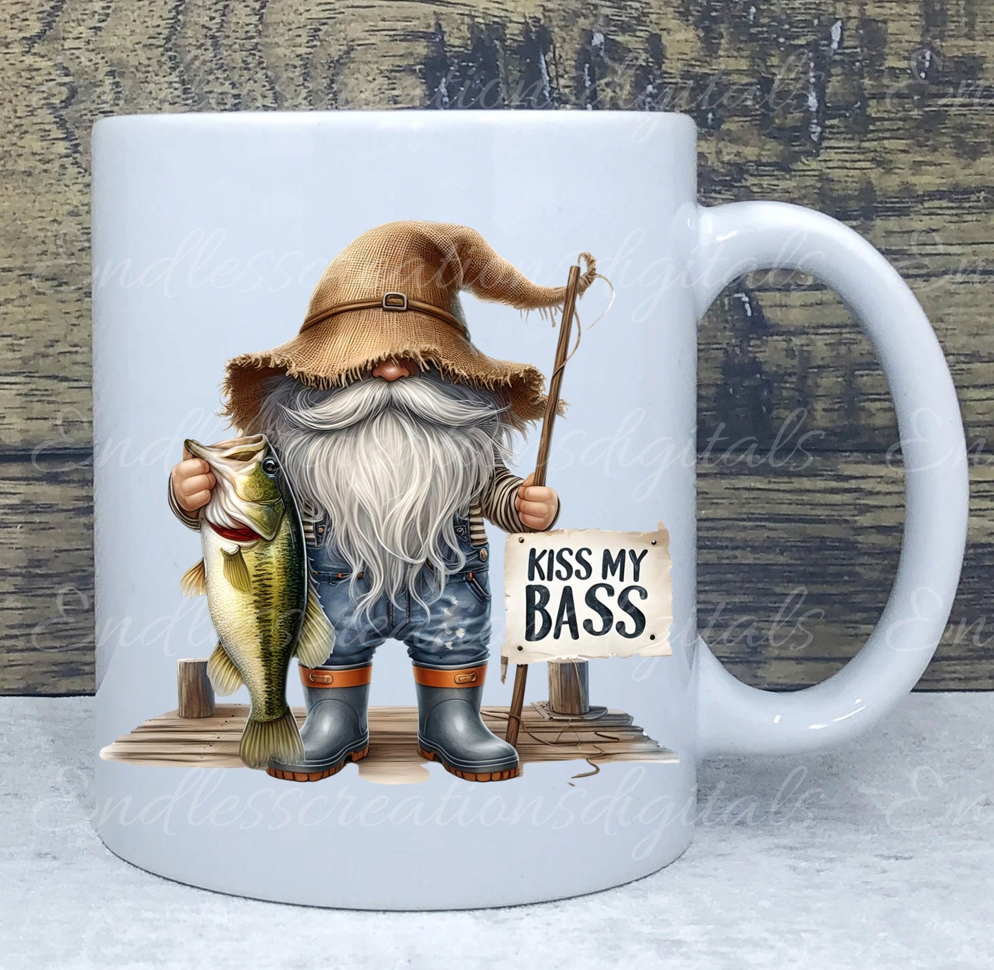 FISHING GNOMES SUBLIMATION gnome package of 5 high definition 300png