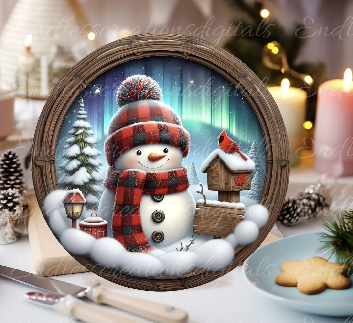 WINTER SNOW DOOR hanger, wreath sign, round cutting board png, for sublimation high resolution, 2 files for download, 1 add your own text