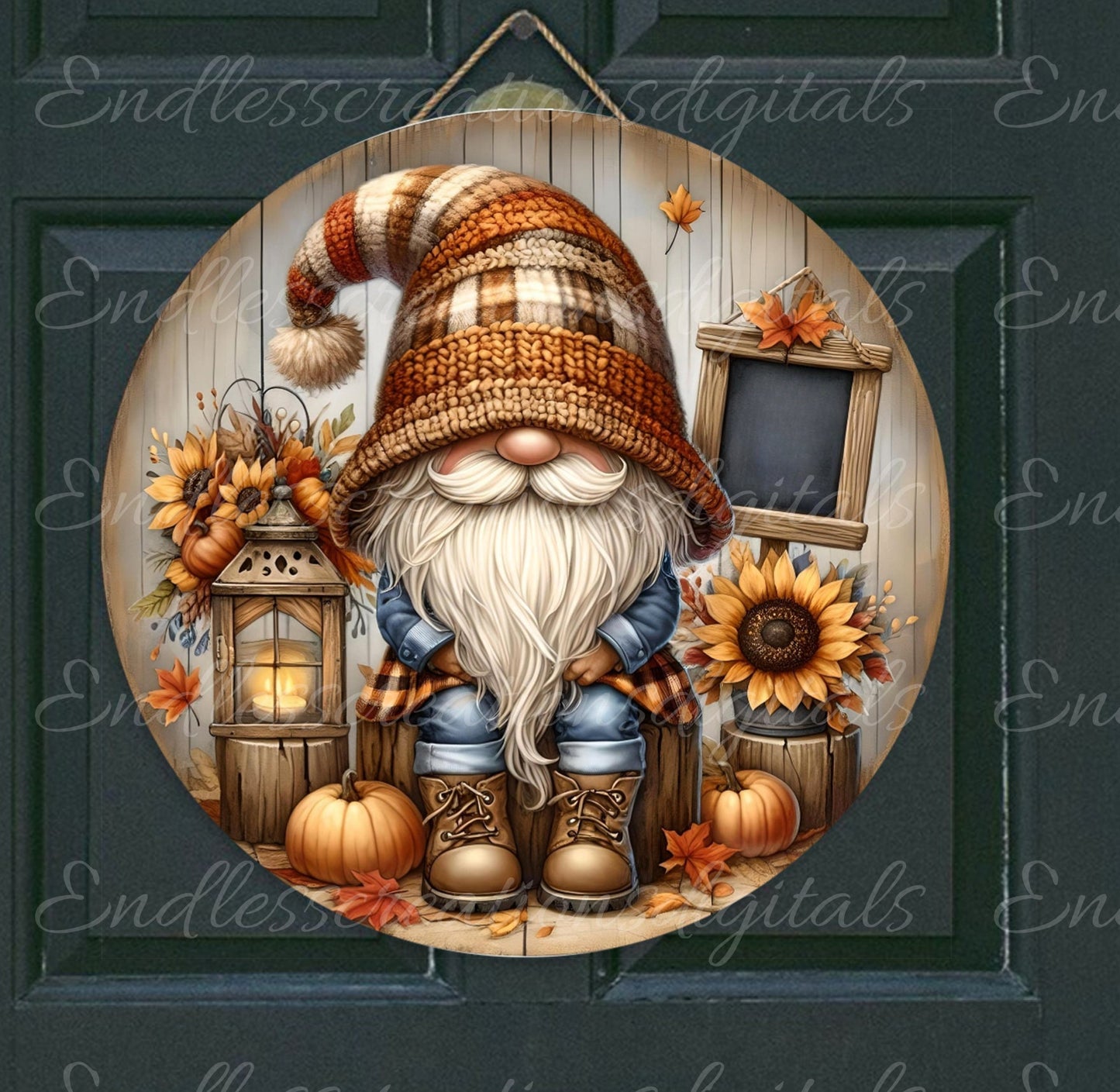 FALL GNOME DOOR HANGER