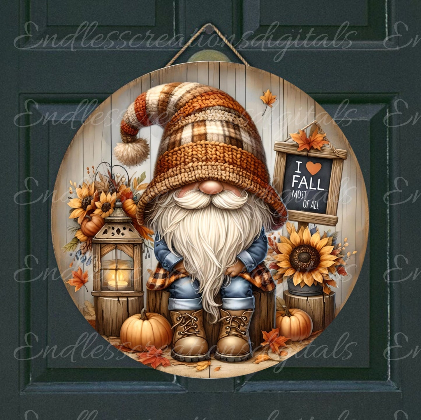 FALL GNOME DOOR HANGER