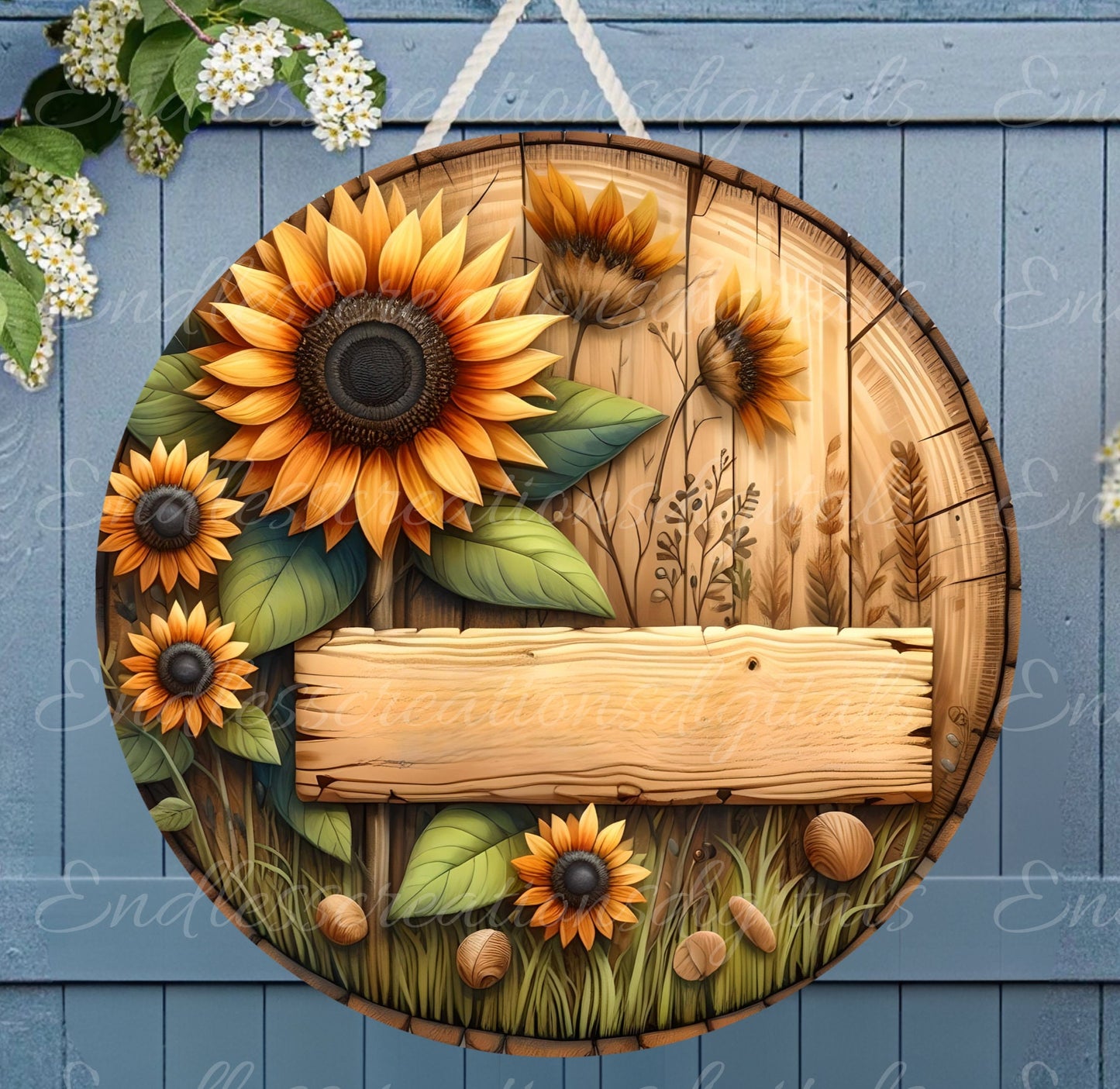 WELCOME DOOR HANGER, wreath sign, png, for sublimation high resolution 2 files for download, 1 add your own text