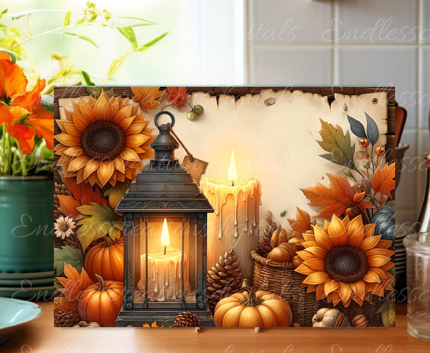 SIMPLY BLESSED CUTTING board sublimation sublimation high resolution 2 files, 1 add your own text