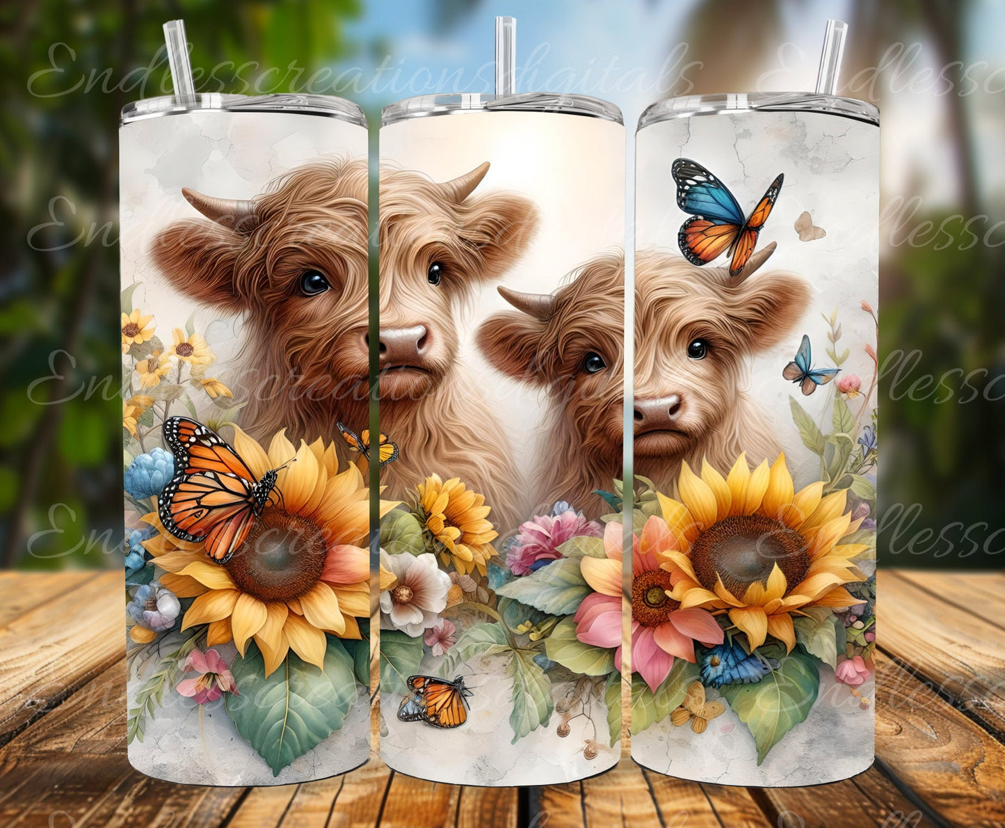 HIGHLAND COW TUMBLER sublimation design for 20 oz tumbler, high quality 300 Dpi