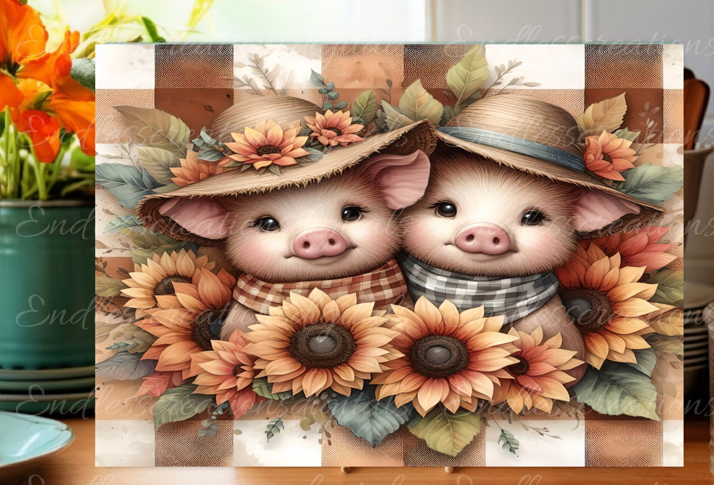PIGS CUTTING BOARD sublimation sublimation high resolution