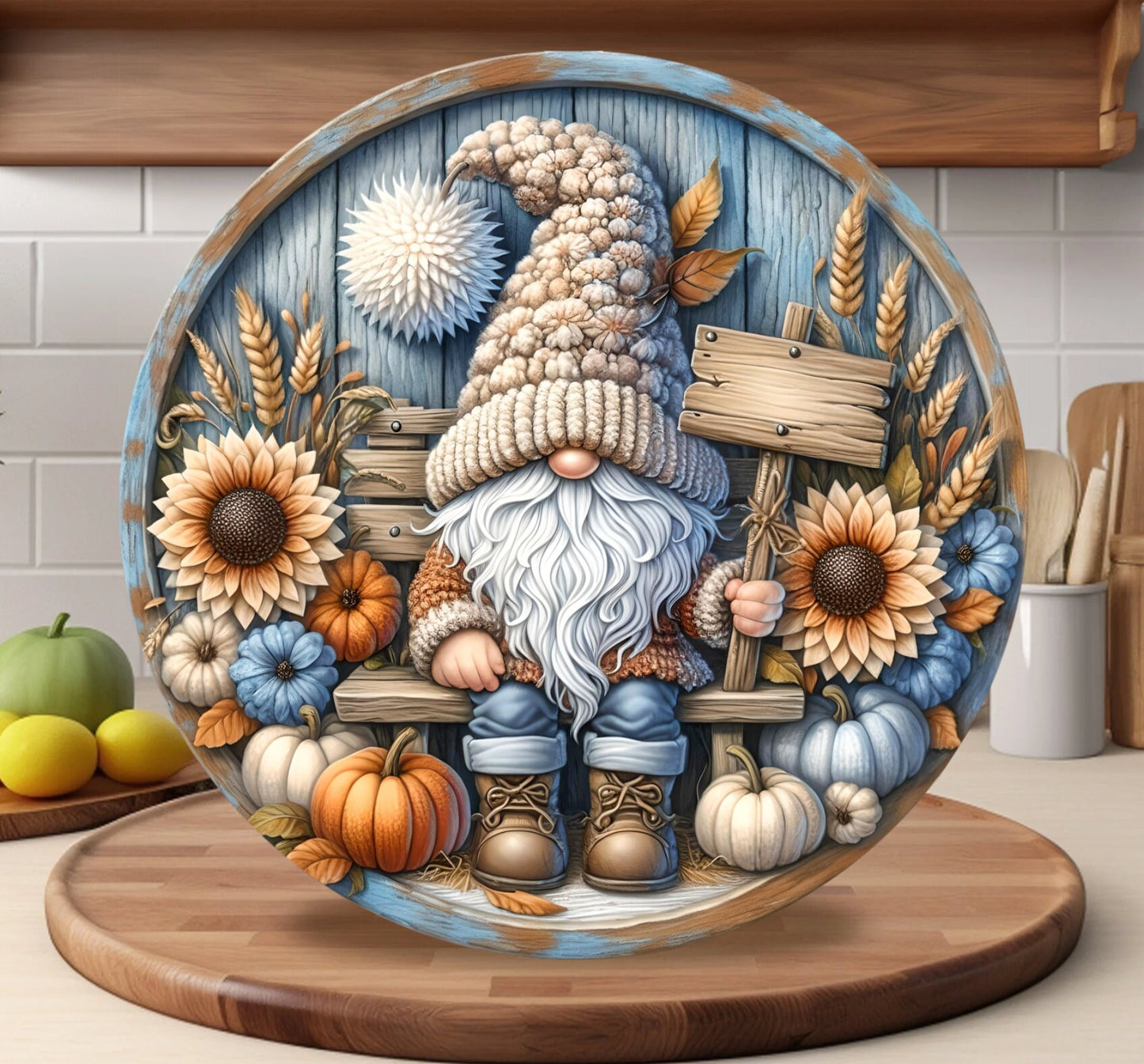 FALL GNOME DOOR ROUND