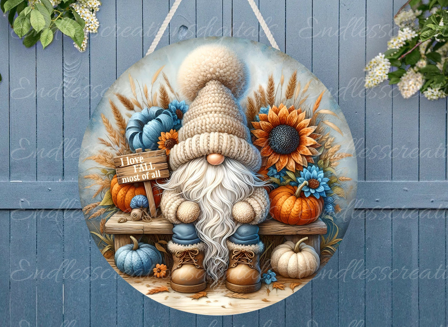FALL GNOME DOOR HANGER