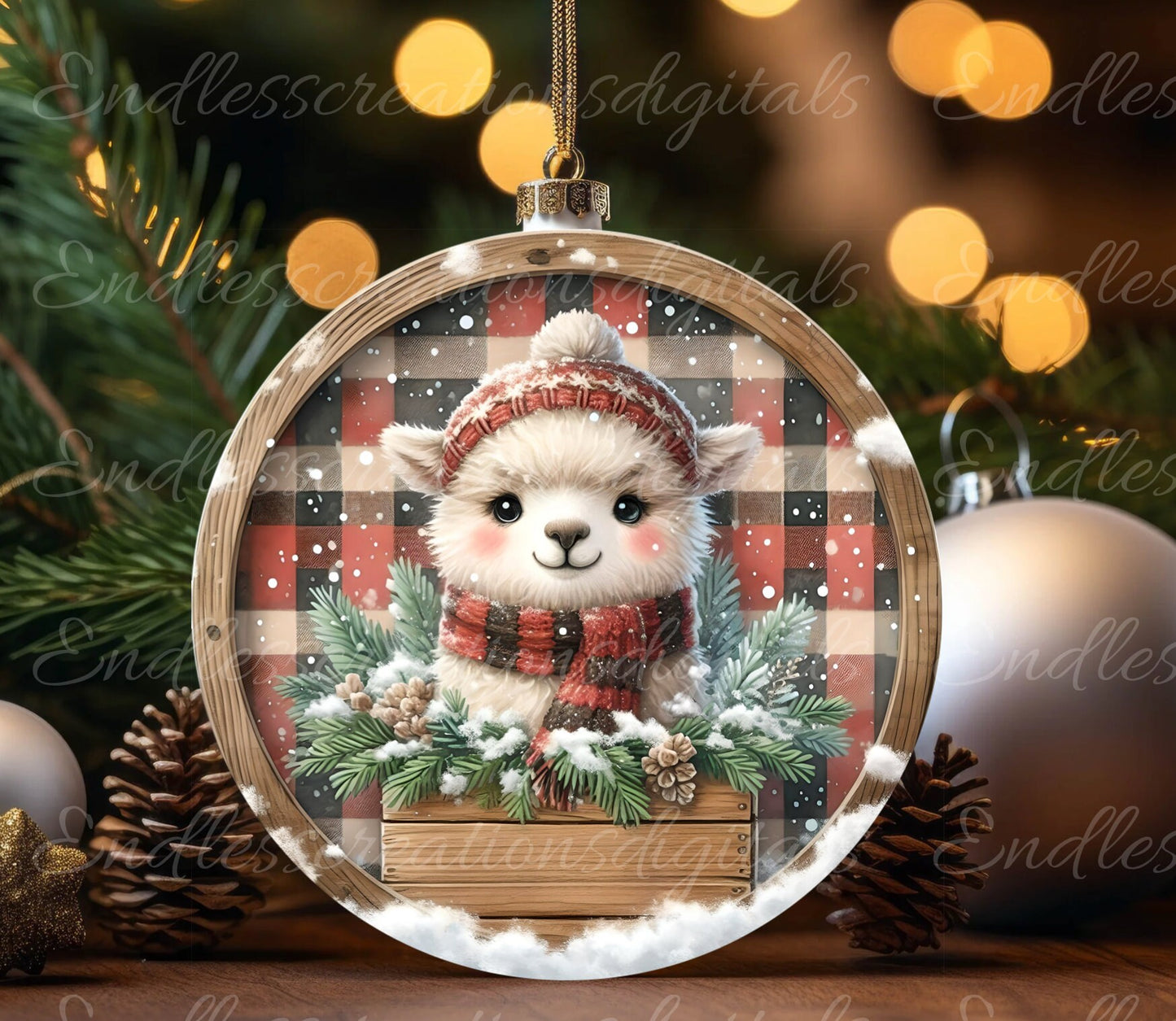 BABY CRIA WINTER door hanger, wreath sign, round cutting board, ornament, png, for sublimation high resolution, 2 files, 1 blank