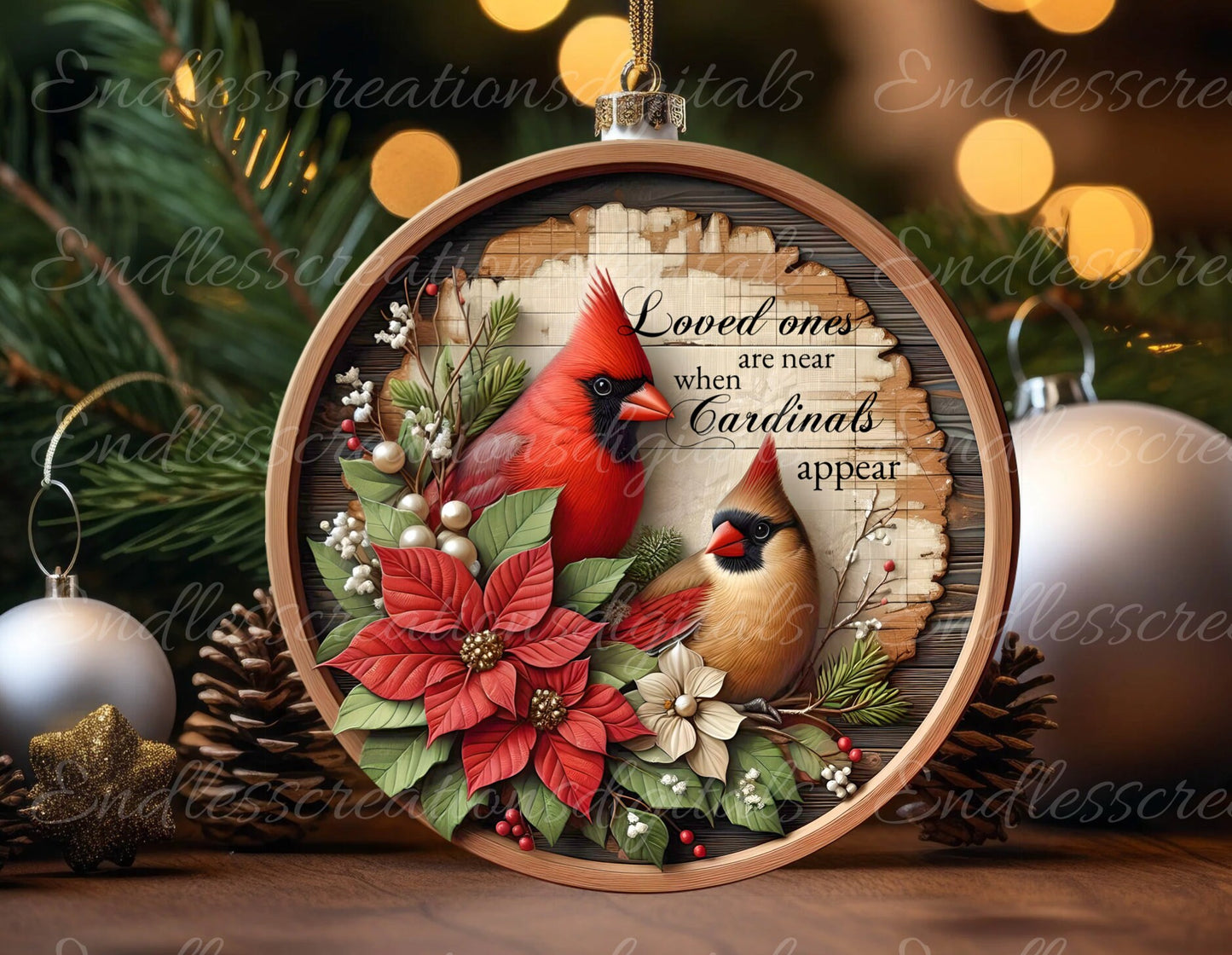 WINTER CARDINALS DOOR hanger, wreath sign, round cutting board png, for sublimation, 1 add your own text