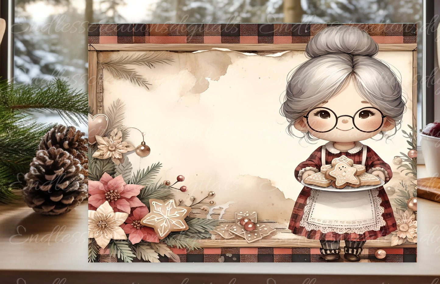 GRANDMA'S CHRISTMAS COOKIE RECIPE RECTANGLE