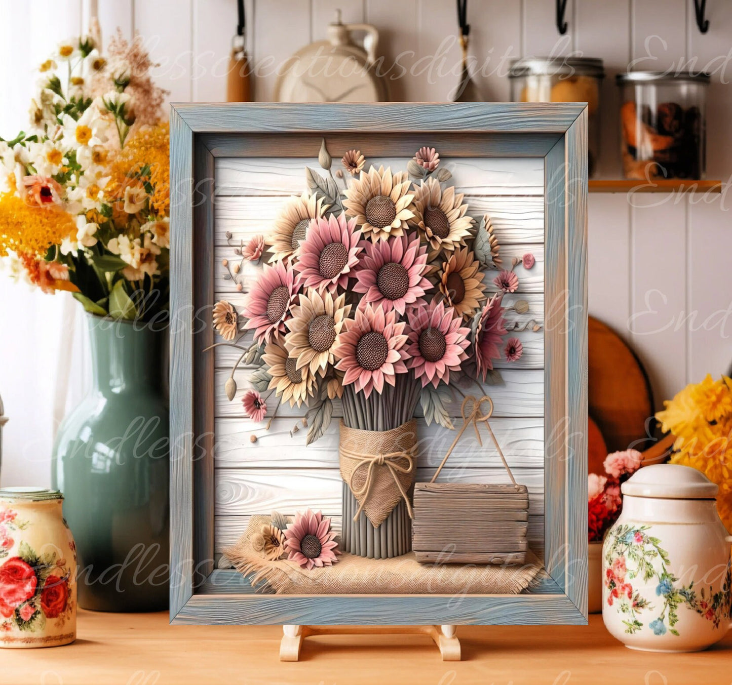 FALL SUNFLOWER WELCOME 8 x 10 Door hanger, wreath sign, for sublimation high resolution 2 files, 1 add your own text