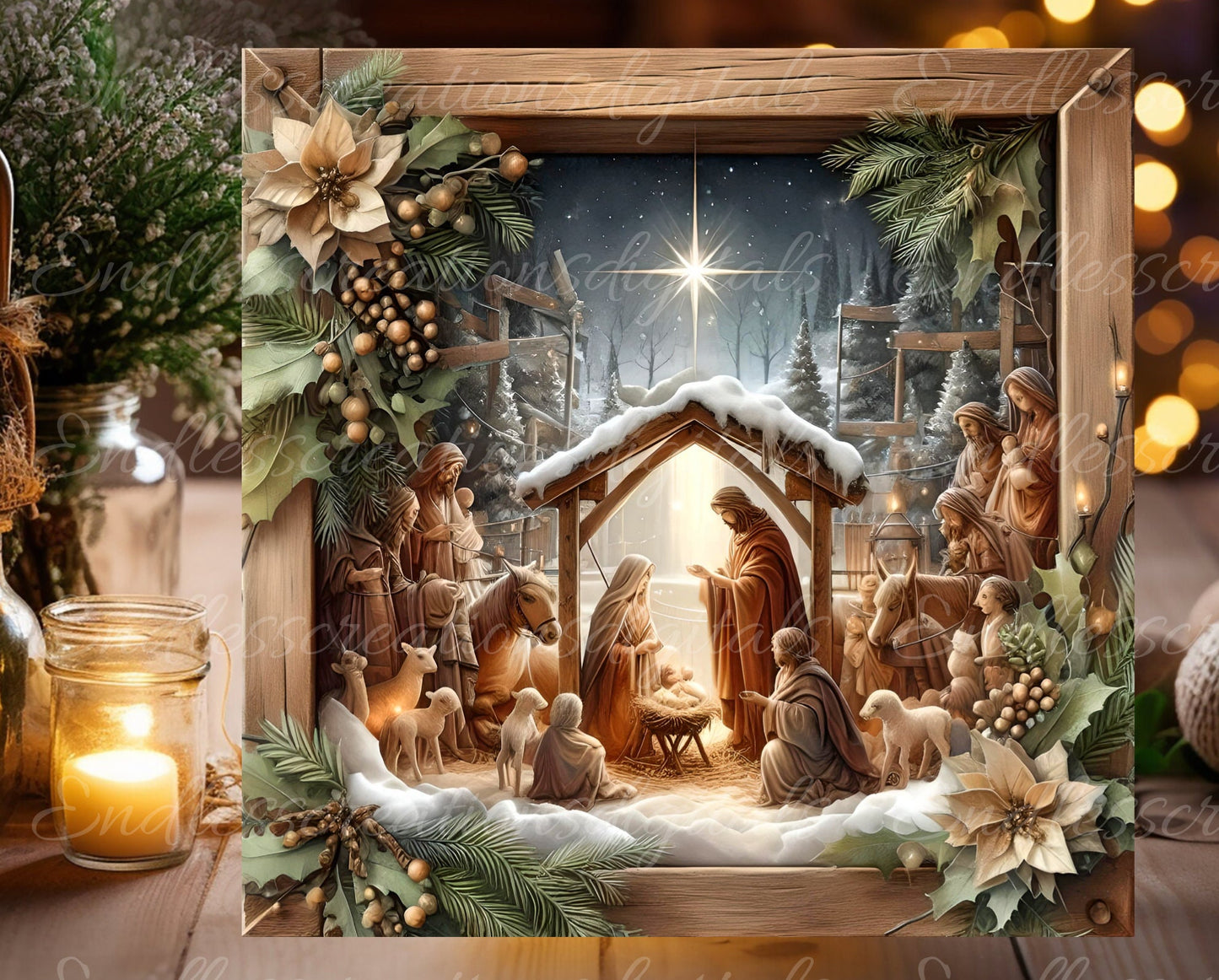 NATIVITY SQUARE CHRISTMAS