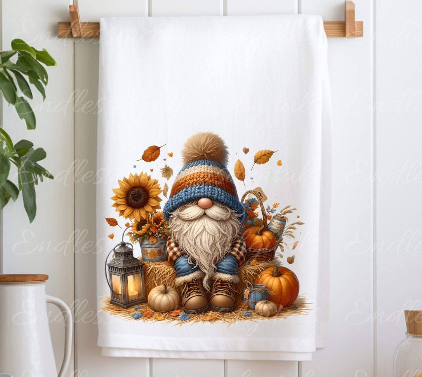 FALL GNOMES pillow covers, tea towel, tote bags etc. sublimation package of 5 high definition 300 Dpi, transparent