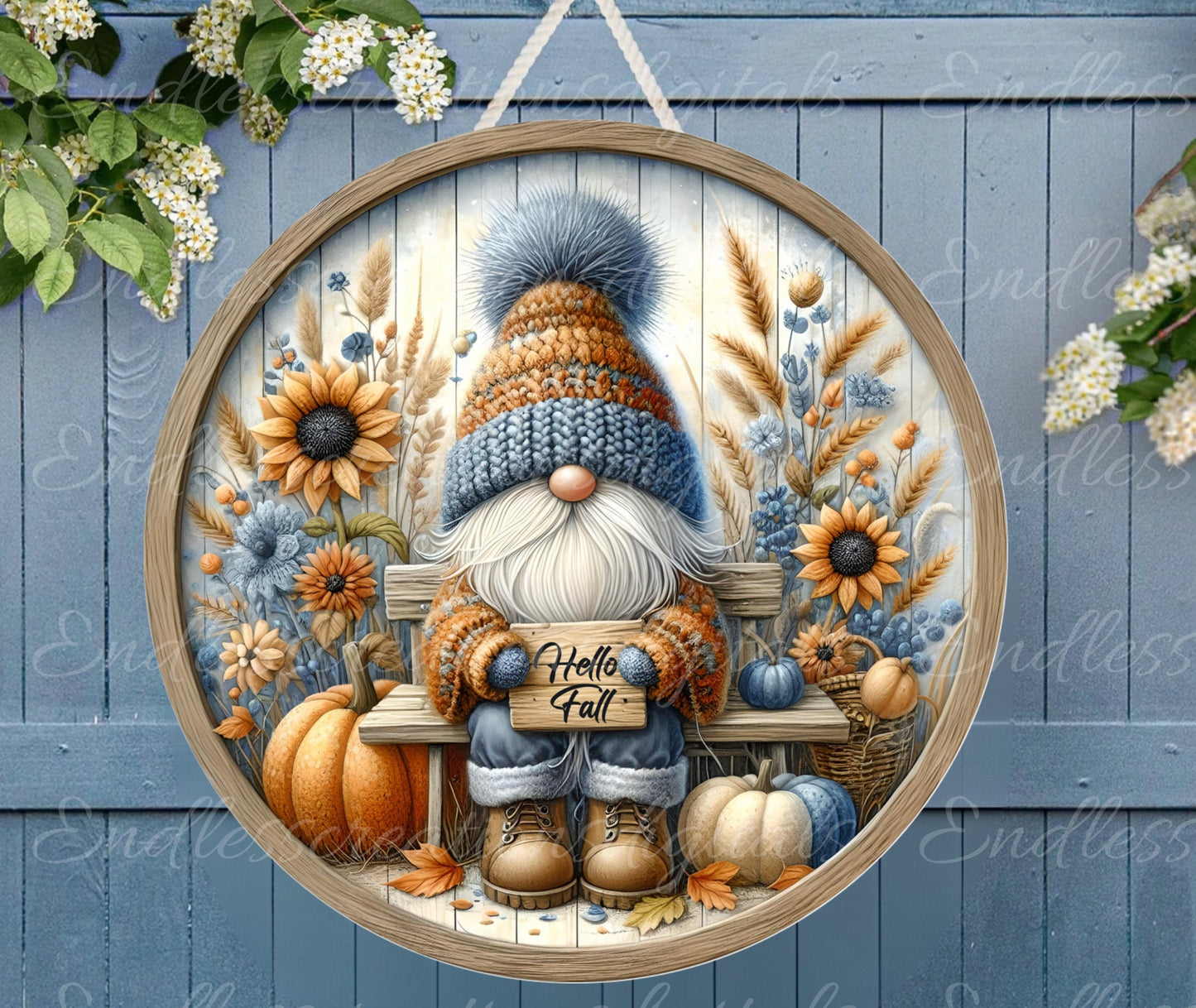 FALL GNOME DOOR HANGER