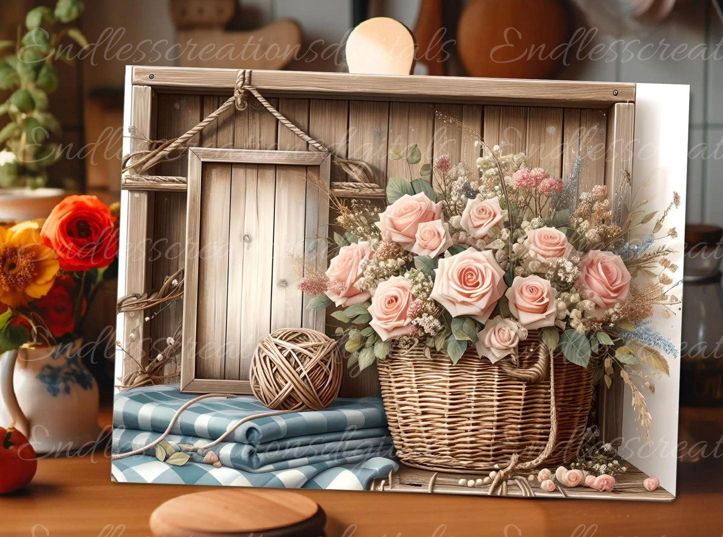 FLORAL CUTTING BOARD sublimation sublimation high resolution, 1 file for download that you can personalize with your own text!