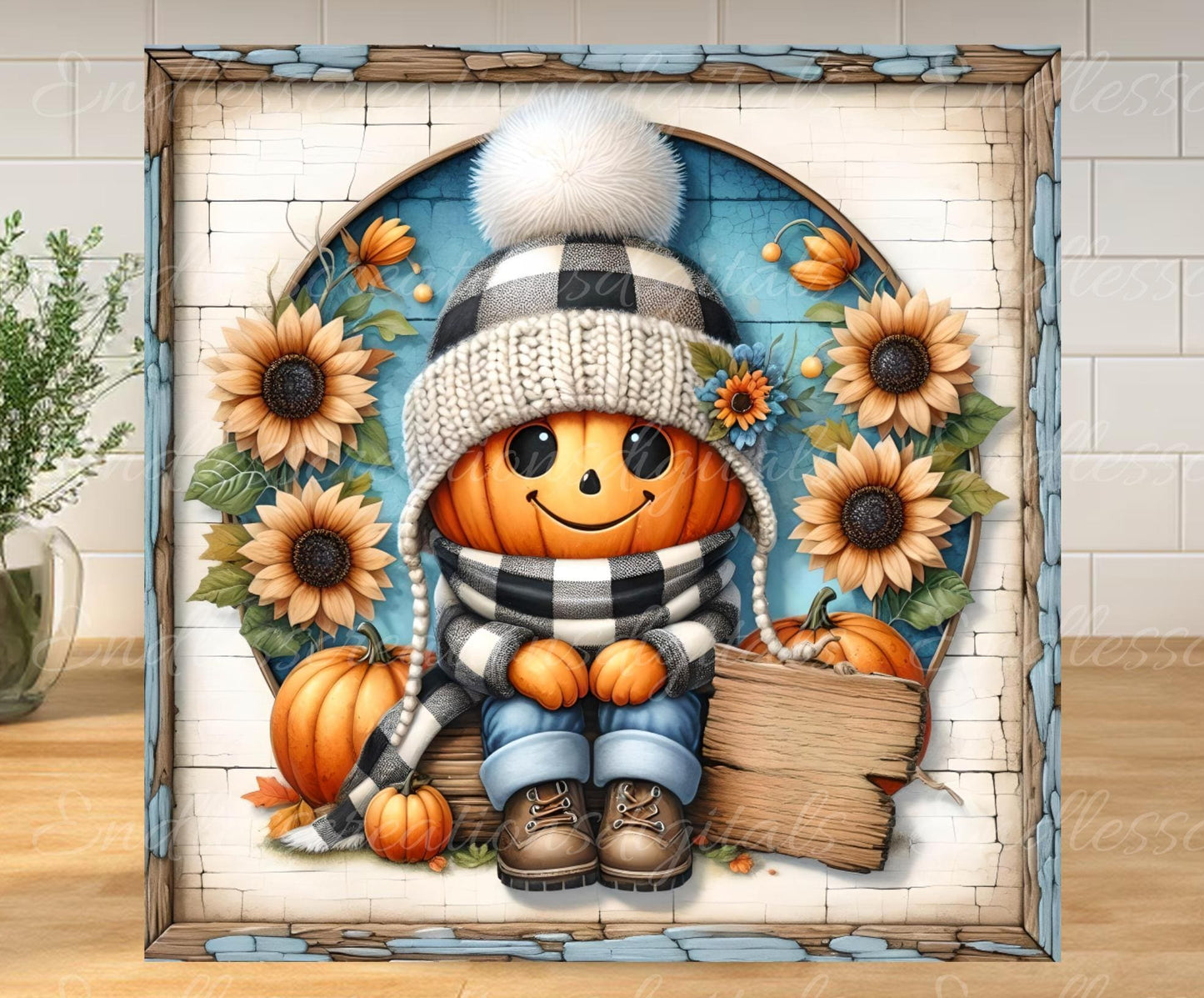 FALL PUMPKIN HEAD HELLO FALL