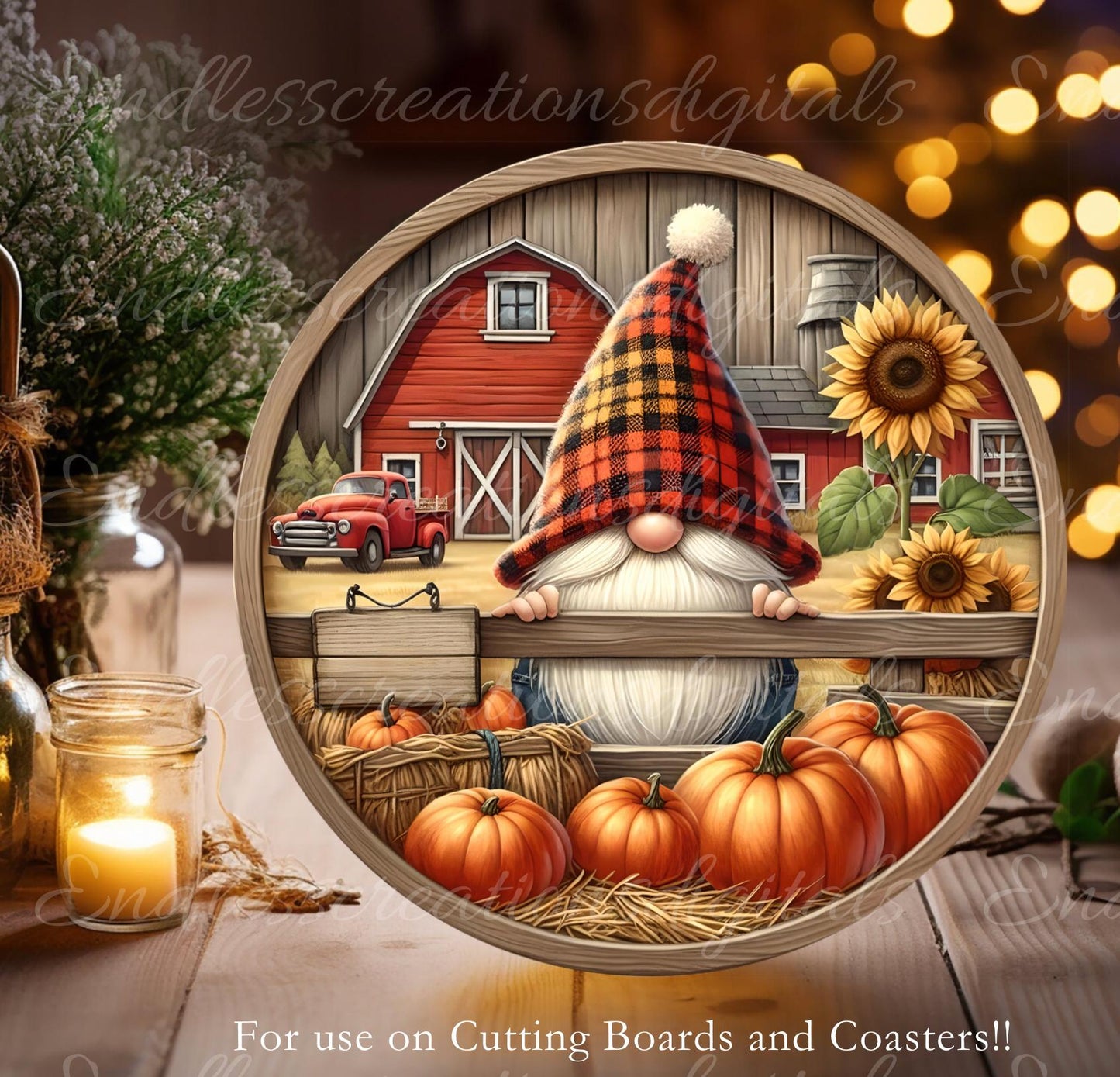 FALL GNOME WELCOME PATCH ROUND