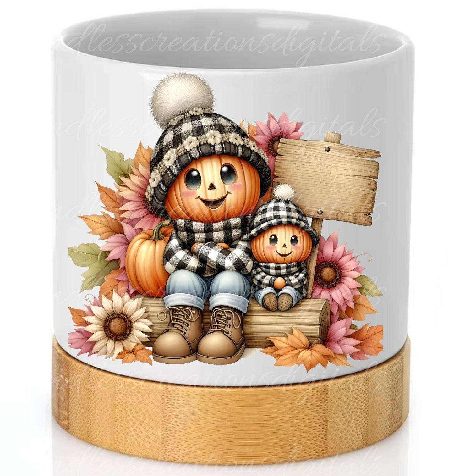 FALL PUMPKINHEAD PILLOW covers, tea towel, tote bags etc. sublimation package of 5 high definition 300 Dpi, transparent, add your own text