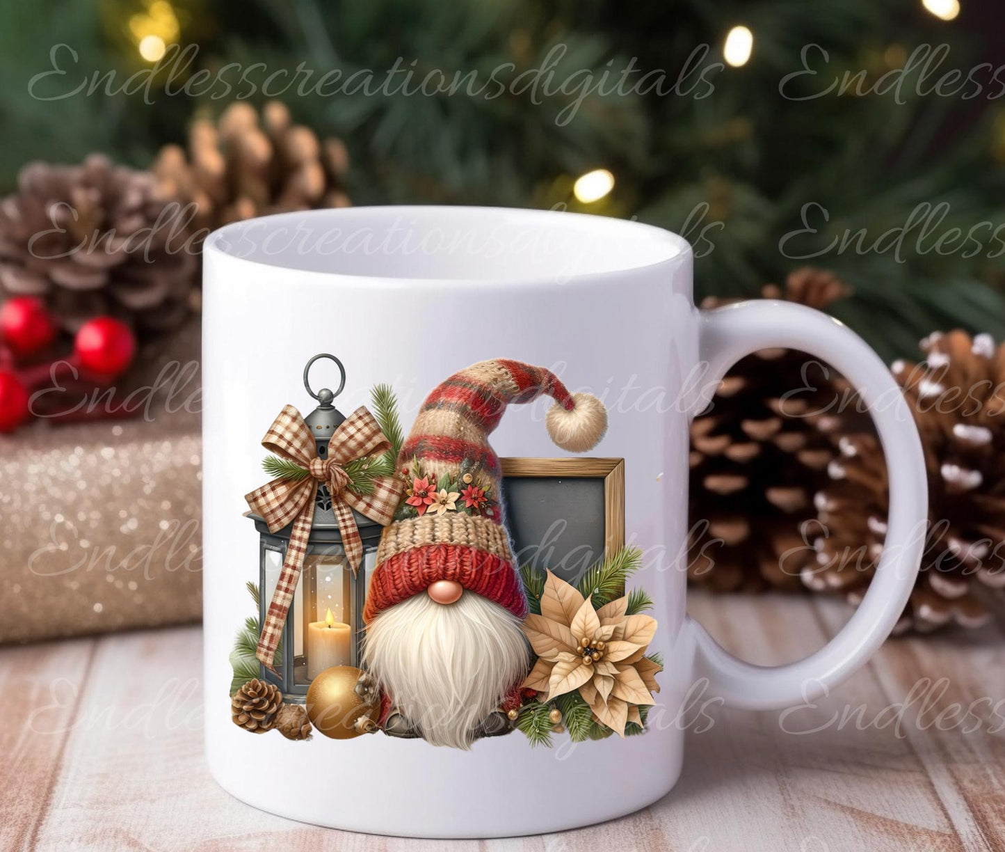 WINTER GNOMES PILLOW covers, tea towel, tote bags etc. sublimation package of 5 high definition 300 Dpi, transparent, add your own text