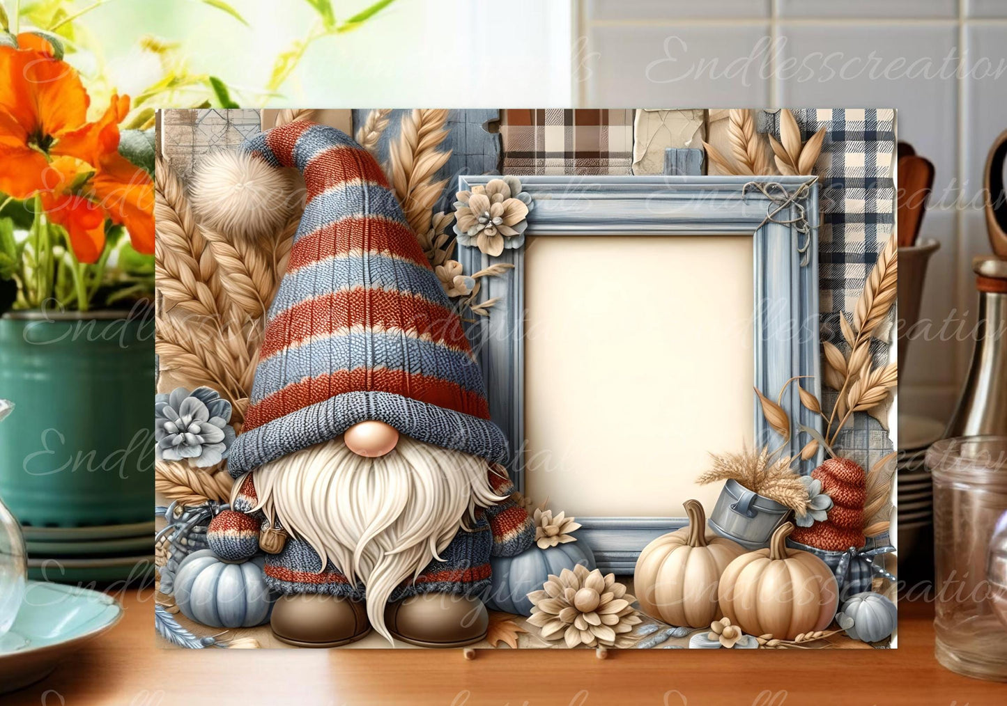 FALL GNOME RECIPE RECTANGLE