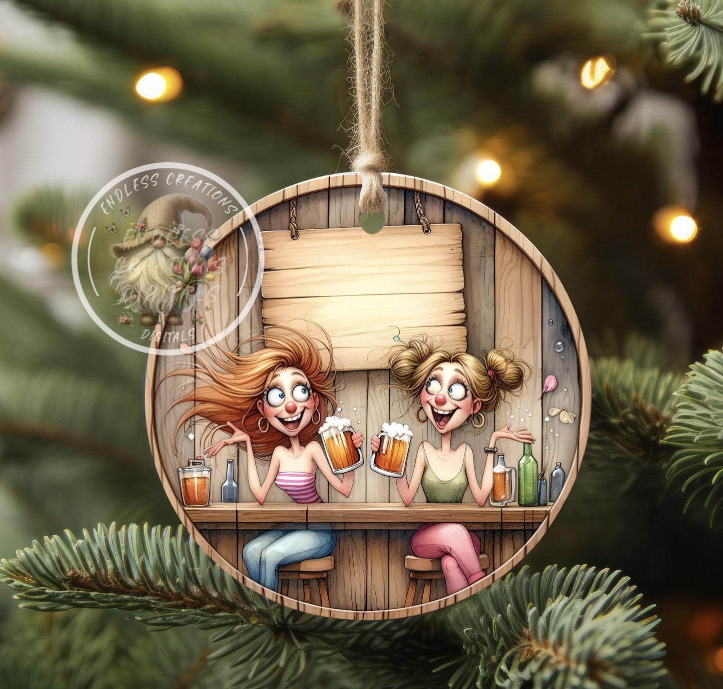 AWESOME FRIEND, Door Hanger, ORNAMENT, for sublimation high resolution 2 files for download 1 add your own text