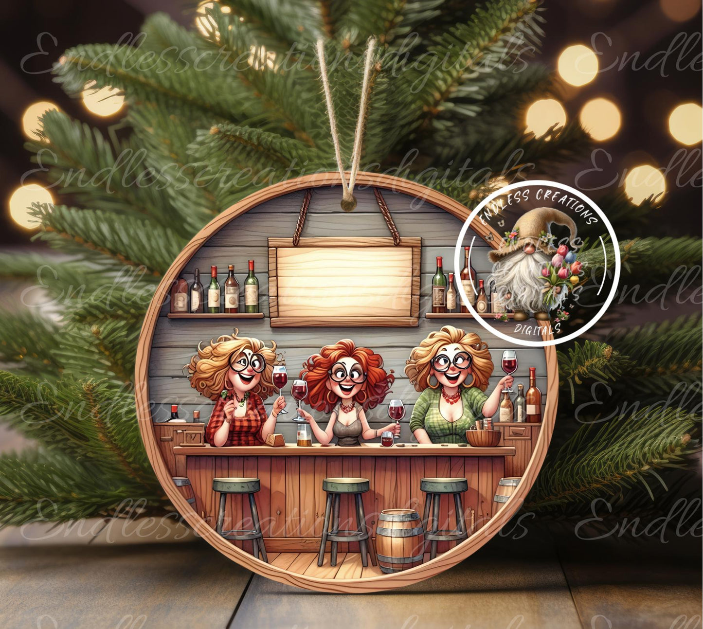 CO-WORKERS BESTIES CHRISTMAS ORNAMENT