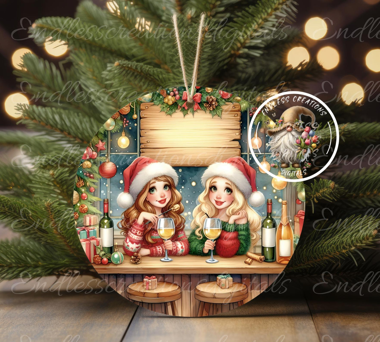 CO-WORKERS BITCHES CHRISTMAS ORNAMENT