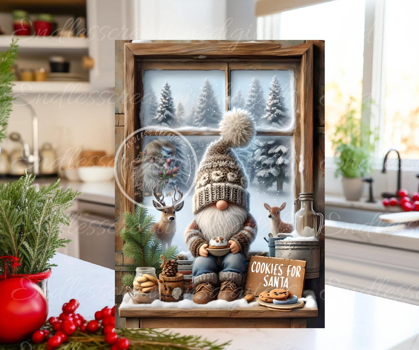 COOKIES FOR SANTA portrait cutting board sublimation sublimation high resolution, 2 files for download, 1 add your own text, can be resized