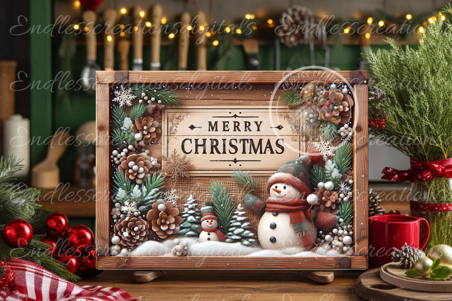 RUSTIC CHRISTMAS SNOWMAN cutting board sublimation sublimation high resolution, 2 files for download 1 add your own text can be resized