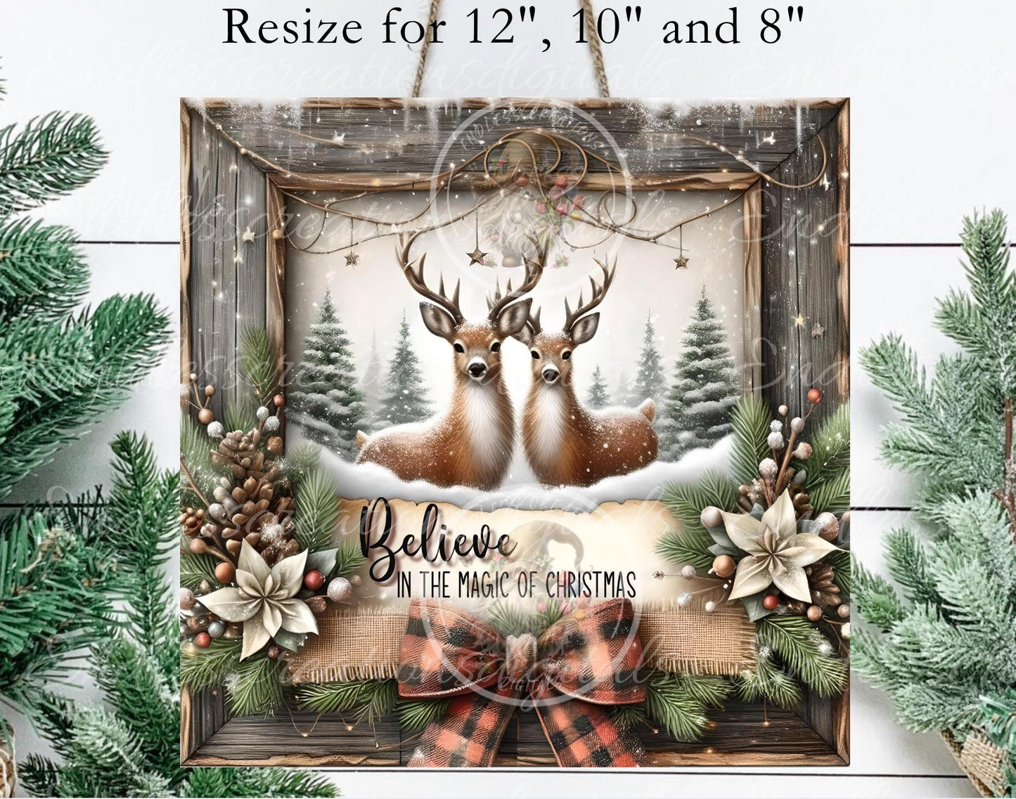 BELIEVE DEER SQUARE winter