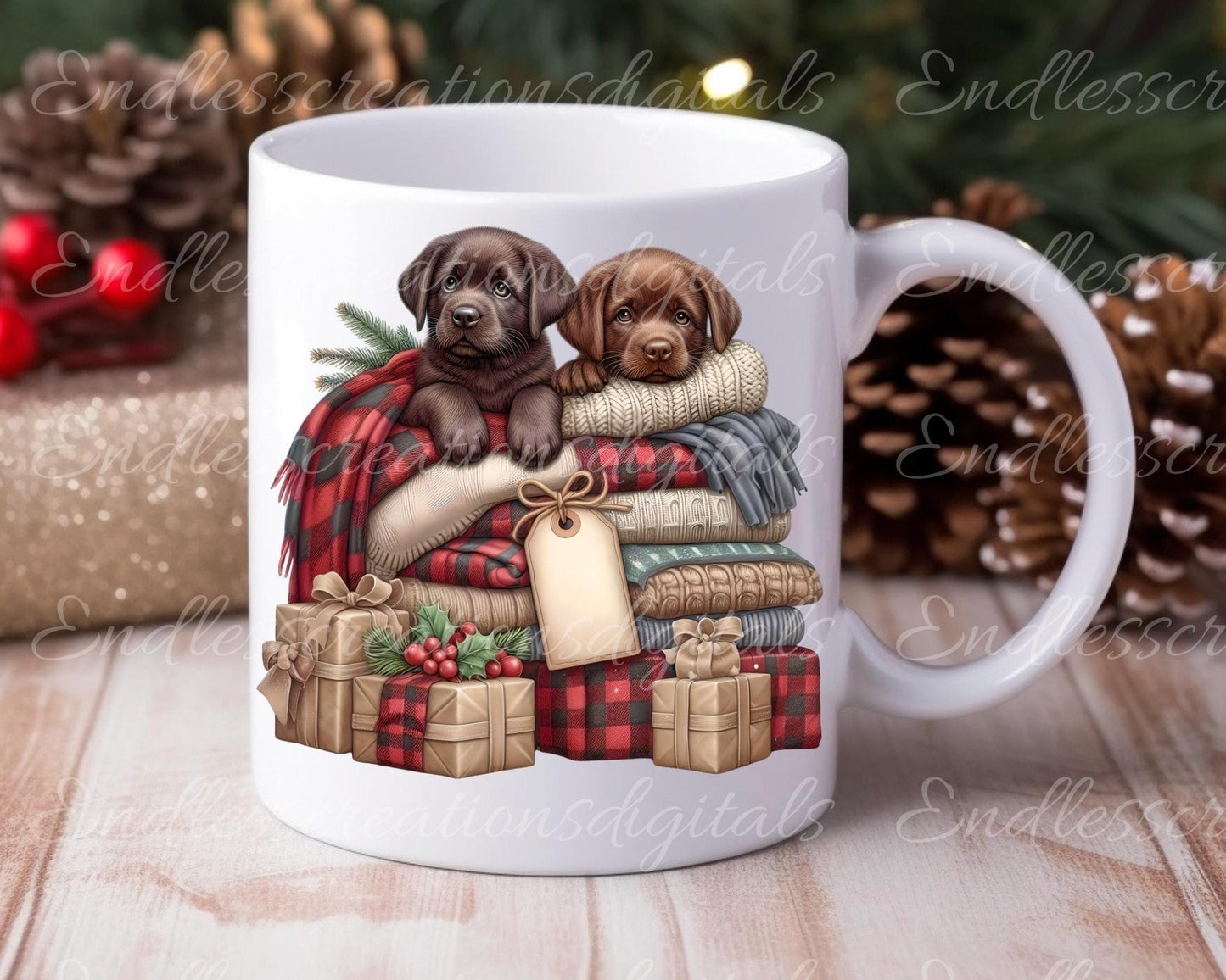 WINTER PUPPIES KITTENS Pillow covers, tea towel, mugs plant pots etc. sublimation 5 high definition 300 Dpi transparent, add your own text