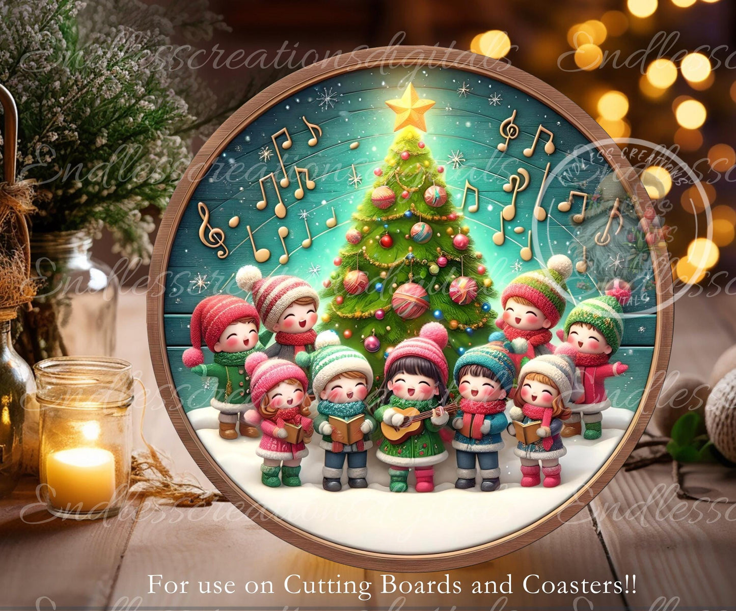 JOY TO THE World Door Hanger, cutting board, ornament sublimation high resolution 2 files for download 1 add your own text Resize