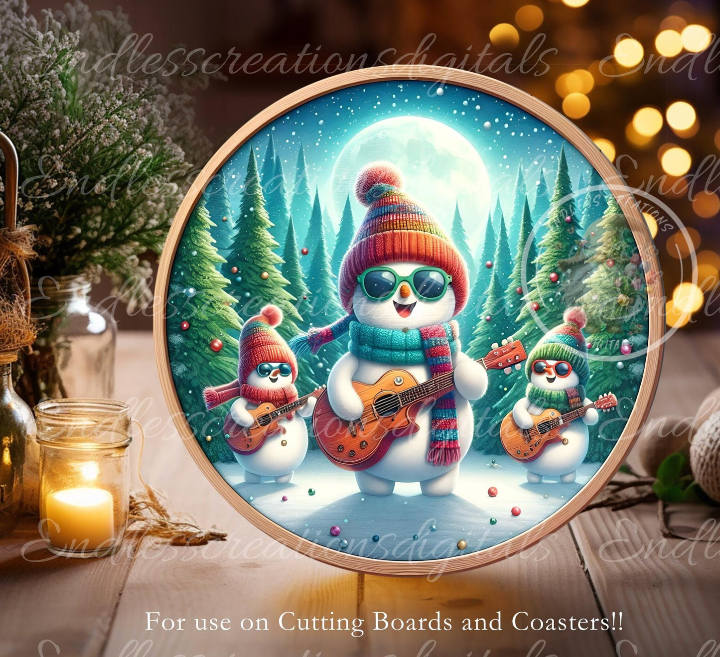 JINGLE BELL ROCK Door Hanger, cutting board ornament sublimation high resolution 2 files for download 1 add your own text Resize to 3"