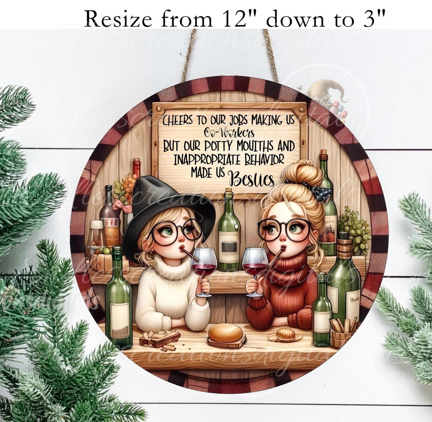 CO-WORKERS FRIEND ORNAMENT/GIFT TAG