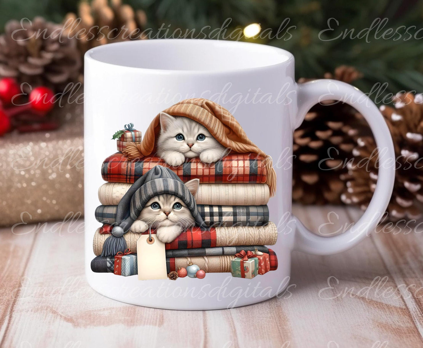 WINTER PUPPIES KITTENS Pillow covers, tea towel, mugs plant pots etc. sublimation 5 high definition 300 Dpi transparent, add your own text