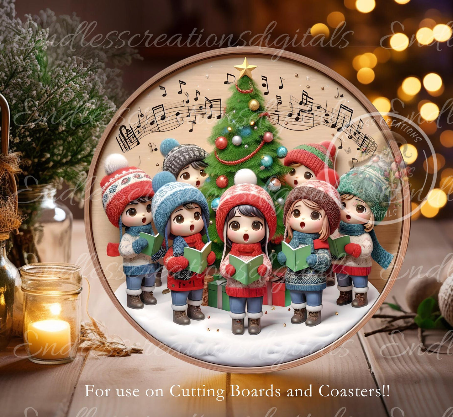 O CHRISTMAS TREE ROUND ORNAMENT