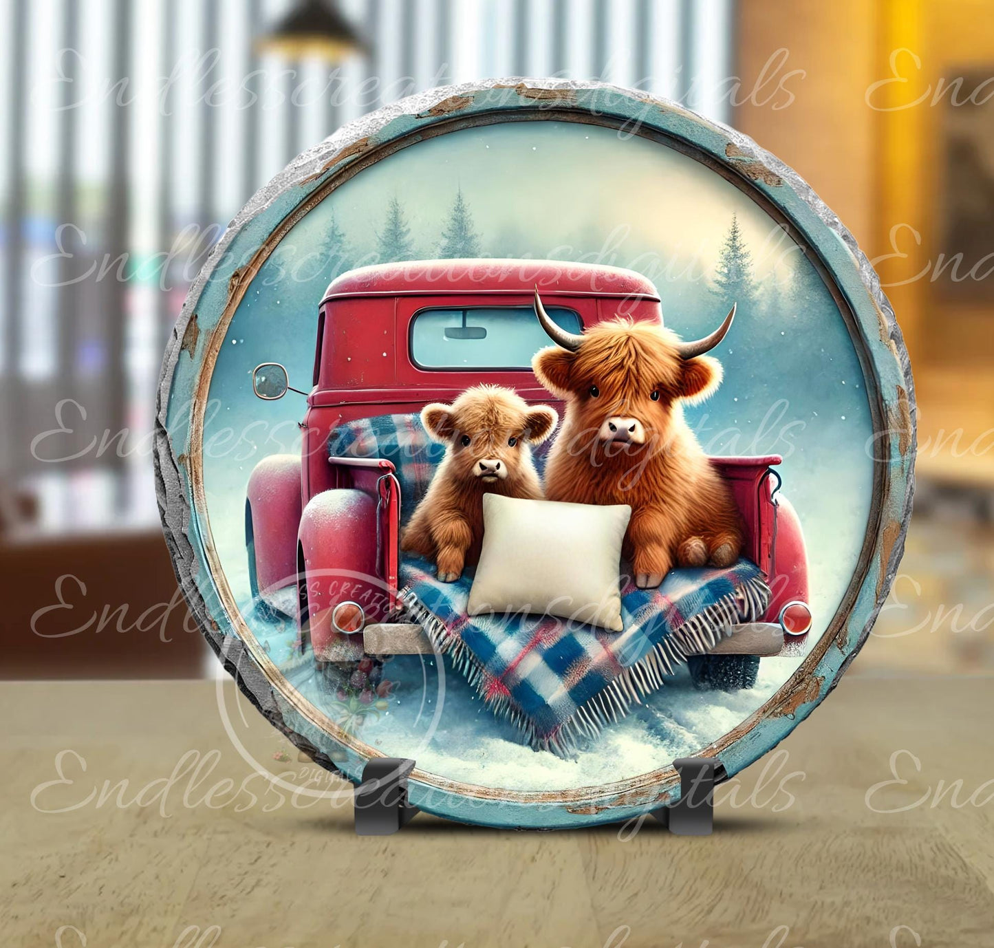 HIGHLAND COW VALENTINES Wreath Sign, door hanger, slate for sublimation high resolution, 2 files for download, 1 add your own text