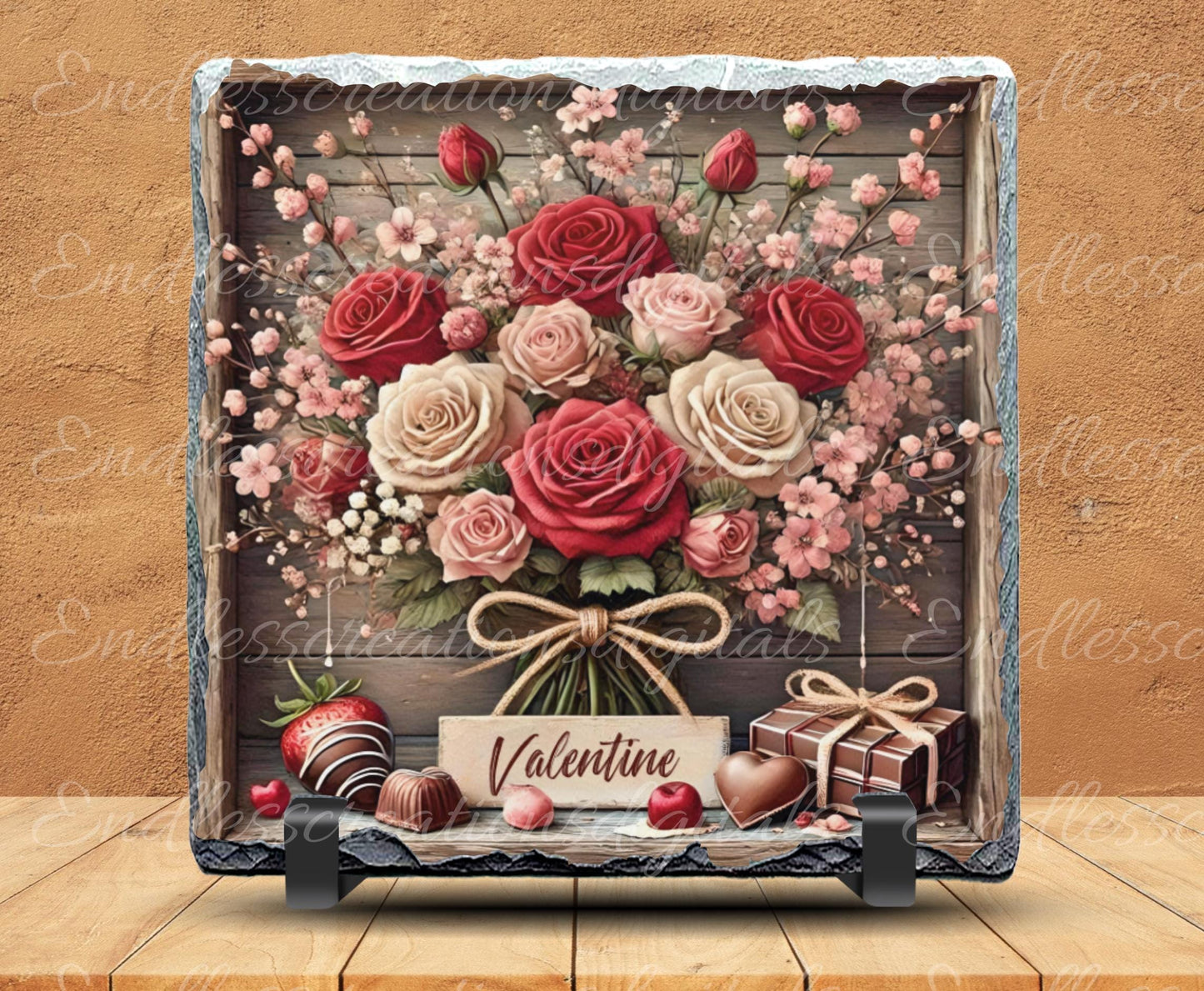 MY VALENTINES ROSES, digital download only, 2 files, 1 blank for your own text, 300 dpi