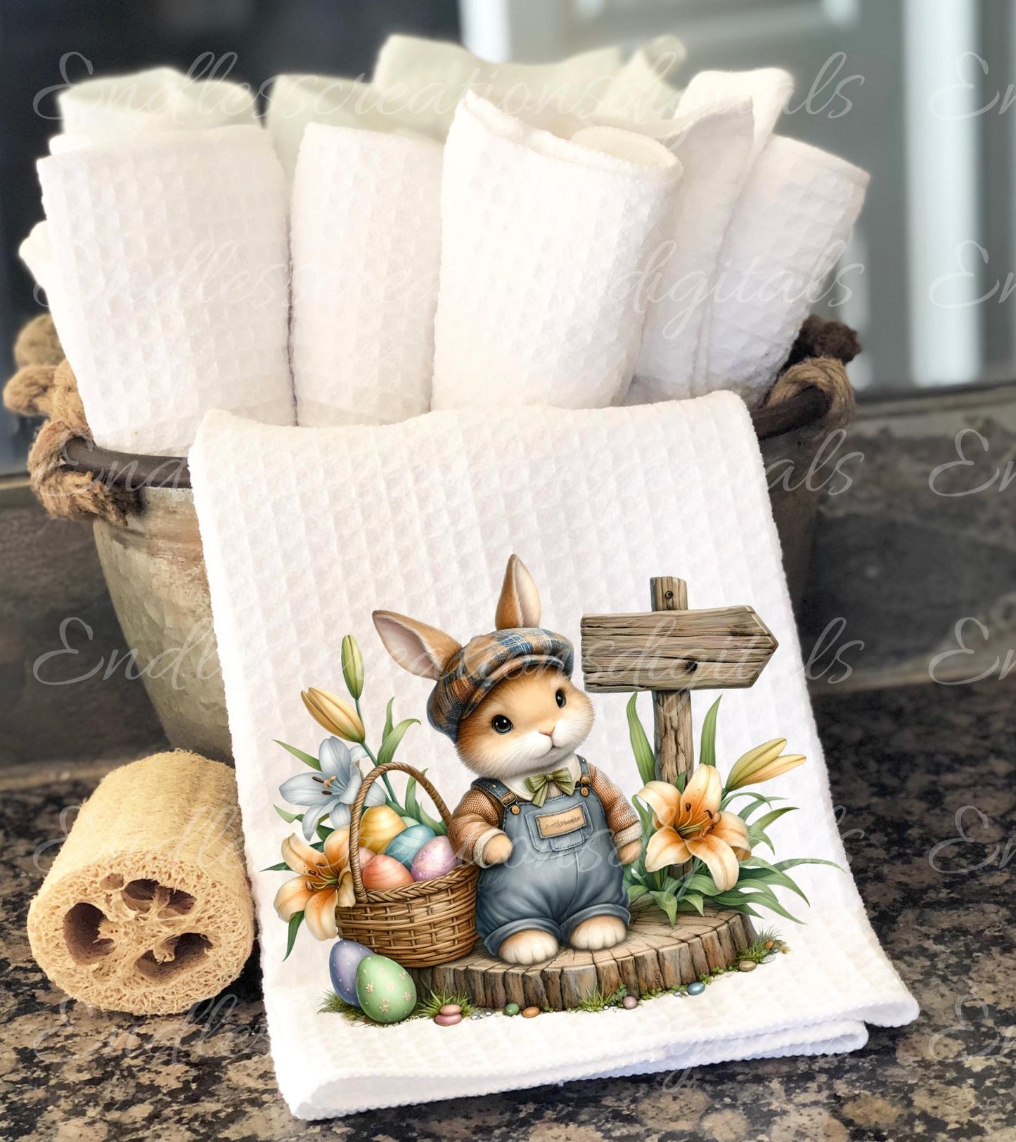 EASTER BOY BUNNY, Pillow covers, tea towel mugs, plant pots etc sublimation package of 5, 300 Dpi high quality png files for download