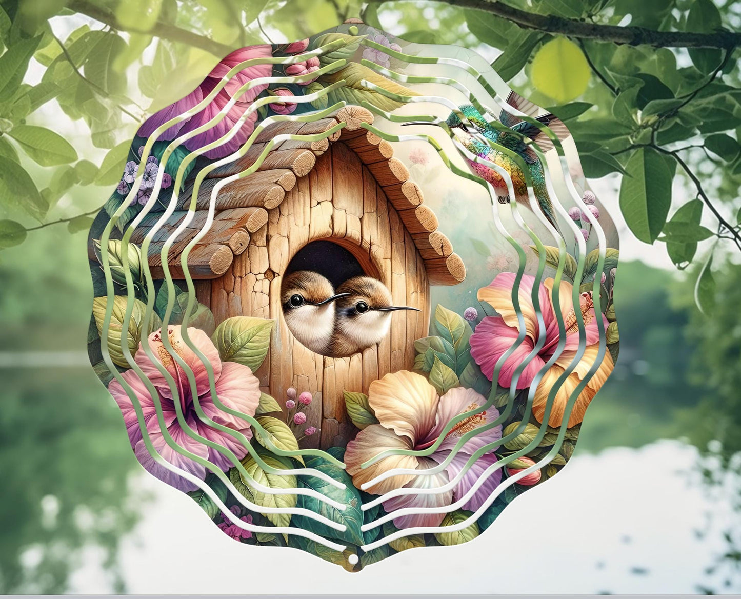 TROPICAL HUMMINGBIRDS Wreath Sign, door hanger Cutting Board slate for sublimation 300 dpi 1 file for download can be resized from 3 to 12"