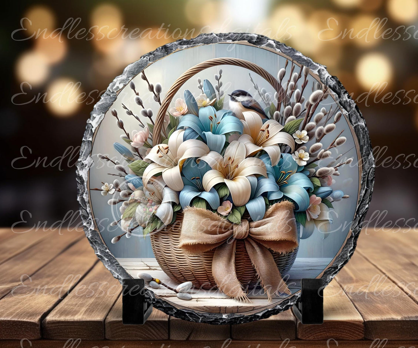 SPRING BASKET OF LILLIES