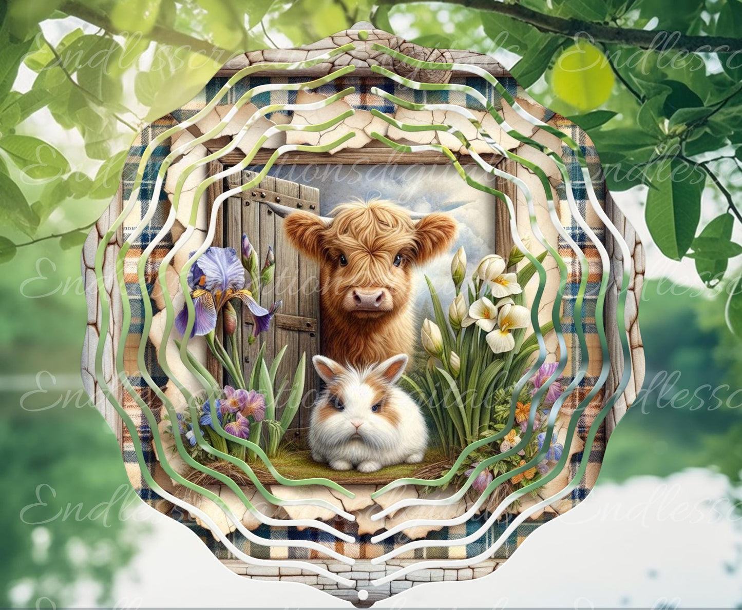 SPRING COW BUNNY Wreath Sign, door hanger, Cutting Board, slate for sublimation, 300 dpi 1 file for download can be resized from 3 to 12"