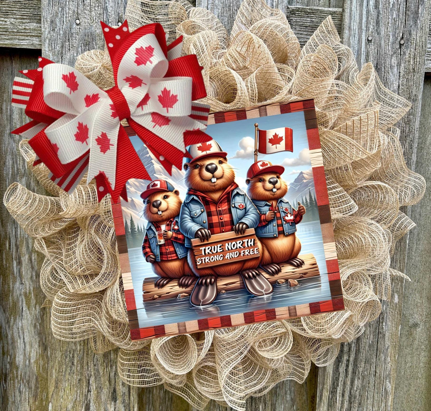 SQUARE CANADA MOOSE Beaver Strong and Free
